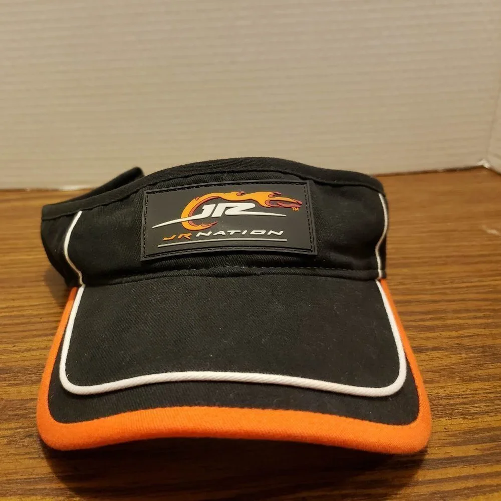 NASCAR Chase Authentics JR Nation Orange and Black Dale Earnhardt Jr Visor Hat